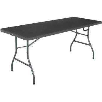 Раскладной стол Cosco 6 футов, черный стол mesa для улицы, раскладной стол для кемпинга, настольный столик
