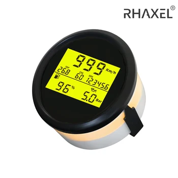 RAXEL 85 мм 3в1 многофункциональный измеритель скорости GPS с температурой воды. Вольтметр давления масла 12 В 24 В для гоночного трактора лодки