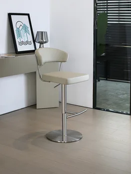 XX70Bar кресельный подъемник, домашний высокий стул, дизайнерский современный простой вращающийся стол, барный стул с островной спинкой