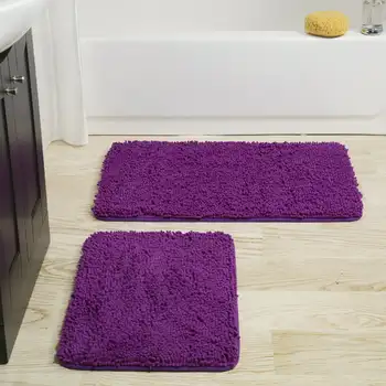 Коврик для ванной из пены с эффектом памяти - фиолетовый