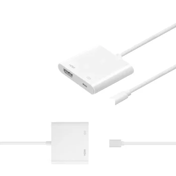 Для iPhone AV-адаптер Lightning с HDMI-совместимым кабелем 1080P, цифровой AV-ТВ-адаптер для iPhone/iPad