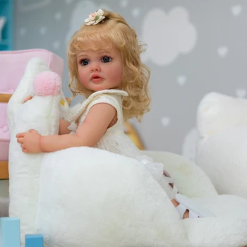 Мягкая силиконовая виниловая кукла-реборн для девочек-малышей FBBD 55 см, кукла Betty с 3D-росписью кожи Genesis, Рождественский подарок для девочки
