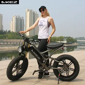 Электрический велосипед, 20-дюймовая толстая шина, Электрический мотоцикл, литиевая батарея высокой мощности, внедорожный Пляжный снежный Электрический велосипед