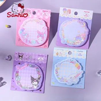 3 комплекта Самоклеящихся заметок Sanrio, Наклейки для заметок, Совместный мультфильм Kuromi, Милая наклейка для заметок, Студенческий каваи