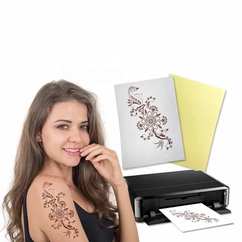 Бумага Для художественных Татуировок A3 DIY Водонепроницаемая Временная Татуировка На Коже, моющаяся Бумага С Лазерными или струйными Принтерами Для Татуировок Женщин Детей