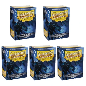 5 Упаковок Dragon Shield Classic Темно-синего цвета Стандартного Размера, 100-каратные Карточные Рукава MGT MTG, Протектор для настольных игр PKM/Star Reals