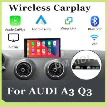 Беспроводной блок автоматического декодирования Apple Carplay Android для мультимедийной системы AUDI A3 Q3 MMI Оригинальное обновление экрана