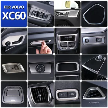 Автомобильный стайлинг для Volvo xc60, наклейки для украшения интерьера автомобиля, автомобильные аксессуары, яркие полосы для кузова, аксессуары из ABS/нержавеющей стали