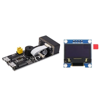 Qr/1D/2D/Сканер кода V3.0 Модуль распознавания сканирования штрих-кода С 0,96-дюймовым модулем IIC I2C Serial GND LCD LED Display Module