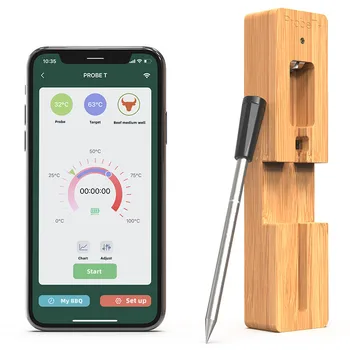 Умный Термометр для мяса Беспроводной Цифровой Bluetooth Принадлежности для барбекю для духовки, гриля, барбекю, Коптильня, Гриль, Кухонный инструмент, Подарок