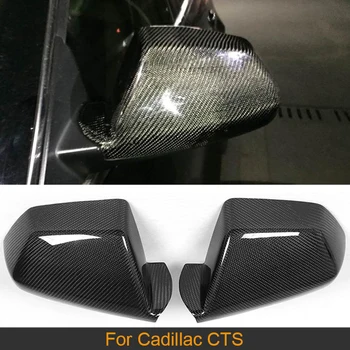 Крышки автомобильных Зеркал заднего вида из Углеродного Волокна для Cadillac CTS 2009 - 2013 Дополнительные Крышки Боковых Зеркал