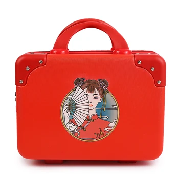 Чемодан, косметичка, сумка для хранения в национальном модном стиле, женский чемодан с паролем для хранения, стильный и легкий для сына и матери