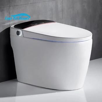 Современный дешевый 110 В/220 В комод для ванной комнаты керамический цельный электронный электрический сифон wc intelligent closestool умный туалет