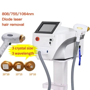 прибор красоты удаления волос 3000w ледяной титановый прибор 808 755 1064 нанометровая машина для лазерной эпиляции диодным лазером