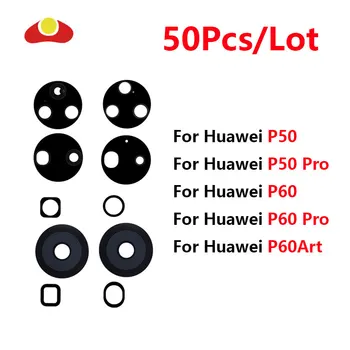 10 шт. Заднее Стекло Объектива камеры Заднего вида Для Huawei P50/P50 Pro/P60/P60 Pro/P60 Art с клеящейся наклейкой Запасные Части