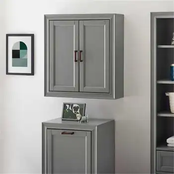 Настенный шкаф Tara винтажного серого цвета