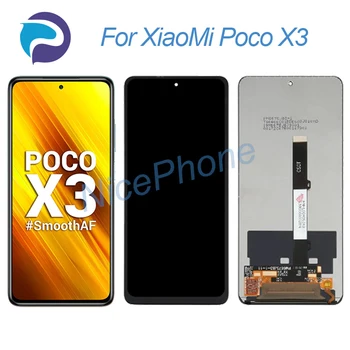 Для XiaoMi Poco X3 ЖК-дисплей с Сенсорным экраном, Дигитайзер, Замена MZB07Z0/1/2/3/4/5/ IN, MZB9965IN, M2007J20CI X3 Экранный дисплей