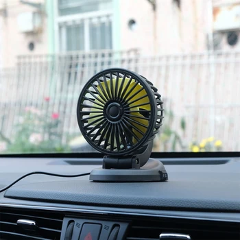 Автомобильный Вращающийся вентилятор с одной головкой, охлаждающий вентилятор для автомобиля, летний охлаждающий вентилятор для автомобиля, 5 В/12 В/24 В, USB/штекер прикуривателя, Автомобильные вентиляторы