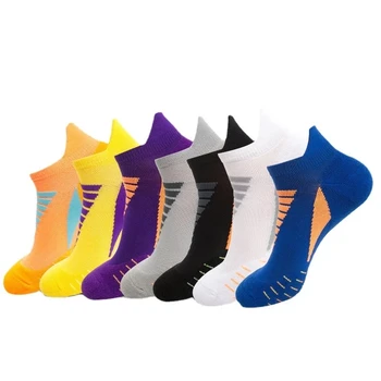 3 цвета, Новые спортивные носки Унисекс с защитой от пота, Женские Мужские Короткие гольфы, Дышащие носки для бега, Баскетбола, футбола, спорта на открытом воздухе