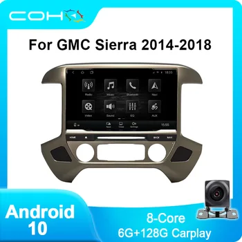 Для GMC Sierra 2014-2018 Автомобильный Android 10 Мультимедийный плеер GPS Навигационная система Радио с разрешением экрана 1920*720 Стерео Головное устройство