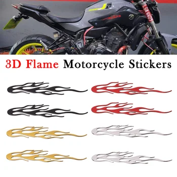 3D Пламя Огонь Авто Бак Мотоцикла Накладка Наклейки Эмблема Обтекатель Наклейки Для Хейли Honda CB CBR Yamaha R1 R6 Kawasaki Suzuki GSXR