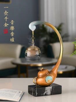 Настенная курильница из чистой меди, китайская бытовая гостиная, крыльцо, ароматерапия, Bluetooth аудио, креативное украшение