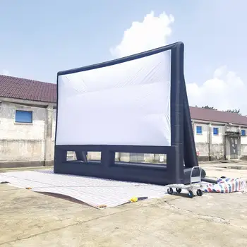 Время вечеринки на открытом воздухе Большой профессиональный надувной киноэкран для кинотеатра Проектор Экраны для пляжа на открытом воздухе