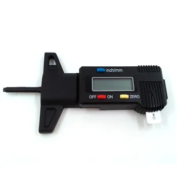Черный Точный ЖК-цифровой дисплей, Измеритель Глубины протектора, Суппорт, Микрометр 0-25,4 мм