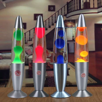Лавовая лампа с 7 сменными цветами для взрослых, Искрящаяся лампа с функцией ракеты для прохладного декора комнаты в качестве ночника