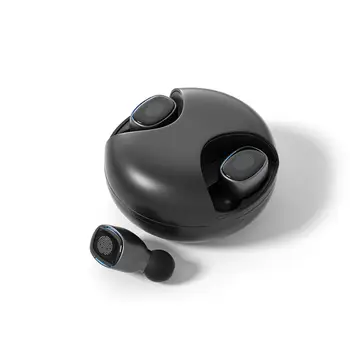 TWS Bluetooth V5.0 Беспроводная гарнитура Наушники с микрофоном, дисплеем питания Hi-Fi