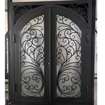 Железные двери Современного дизайна из французского стекла
