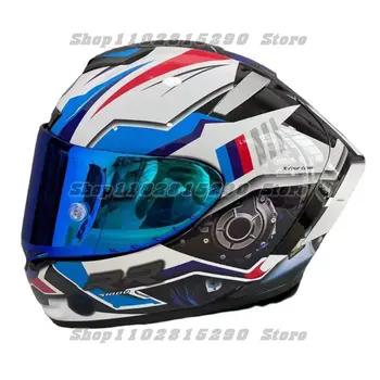 X-Четырнадцать полнолицевой мотоциклетный шлем X14 S1000 RR шлем для верховой езды, мотокросс, мотобайковый шлем