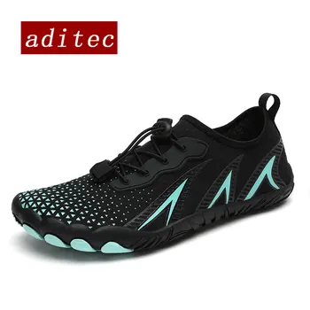 Нескользящие пляжные кроссовки Adite, быстросохнущая обувь для болот, уличные кроссовки, удобная дышащая обувь для плавания для мужчин и женщин