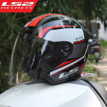 LS2 OF608 Полушлем Мотоциклетный Шлем Для Мотогонок Шлем для Мотобайка Capacete Уличные Гоночные Шлемы