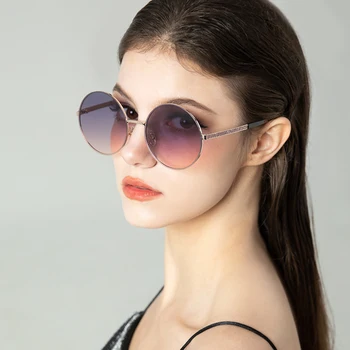 2023 Европейские и модные Женские Солнцезащитные очки в большой Оправе из Нейлона высокой четкости, Фирменный дизайн Oculos De Sol UV400