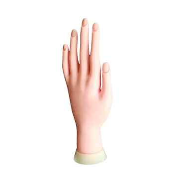 Тренировка левой руки Съемный сгибаемый дизайн ногтей Обучение Не требуется клея Простая в использовании износостойкая модель поддельной руки