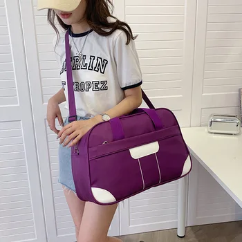 Многофункциональная сумка для багажа Большой емкости для женщин, водонепроницаемые сумки для йоги из ткани Оксфорд, Новая модная спортивная сумка для фитнеса