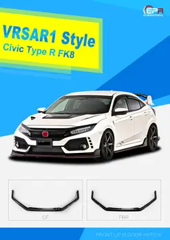 (Поставляется из США) Для 17 моделей Honda Civic Type R FK8 VAR Style Carbon Front Lip (найти в США)