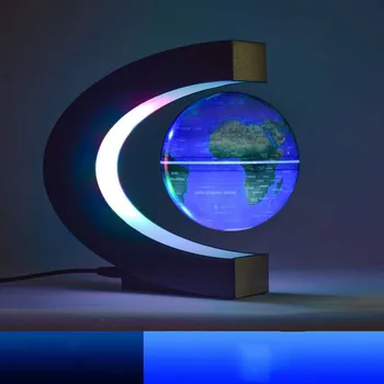 Карта мира с Магнитной Левитацией C-Образной Формы, Плавающий Глобус со светодиодной Подсветкой EU Plug Gift Y4UD