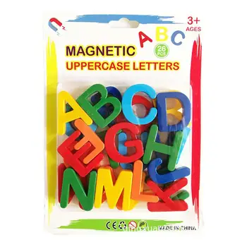Детские магнитные обучающие буквы Алфавита Пластиковые наклейки На холодильник Для малышей, обучающие Правописанию, счету, Развивающие игрушки