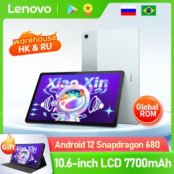Lenovo xiaoxin Pad 2022 P12 Глобальная прошивка 2K Экран 10,6 Дюйма 2000 *1200 7700 мАч Android 12 Snapdragon 680 планшетный компьютер