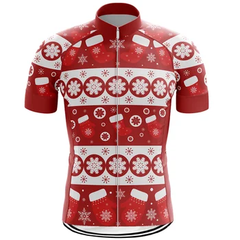 Рождественская велосипедная трикотажная куртка с короткими рукавами на заказ, Mtb Дорожная рубашка, Одежда для велоспорта, Спортивный топ для спуска, Malliot, уличная спортивная одежда