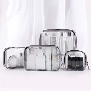 Прозрачные сумки для хранения из ПВХ, Органайзер для путешествий, Прозрачная косметичка для макияжа, Косметичка для косметички, Косметичка для туалетных принадлежностей, сумки для стирки