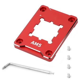 Рамка для коррекции изгиба процессора, Фиксирующая объединительную плату для процессора AMD-ASF AM5 из алюминиевого сплава, красный/черный держатель