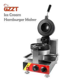 GZZT Новая машина для приготовления гамбургеров для мороженого, пресс для панини, Машина для выпечки вафель, оборудование для закусок
