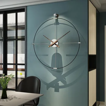 Минималистичные Бесшумные Настенные Часы Для Гостиной Современный Дизайн Элегантные Уникальные Настенные Часы в Скандинавском Стиле Reloj De Pared Wall Decor