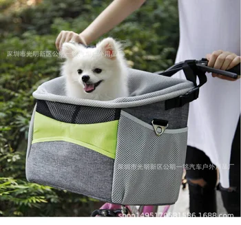 Многофункциональная велосипедная сумка для переноски домашних животных для собак и кошек, рюкзак на одно и два плеча, каркасная корзина с жесткой полиэтиленовой доской