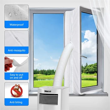 3 м/4 м/5 м универсальная уплотнительная ткань для кондиционера, уплотнительная ткань для окна, пластина для остановки подачи горячего воздуха, уплотнение окна на выходе кондиционера