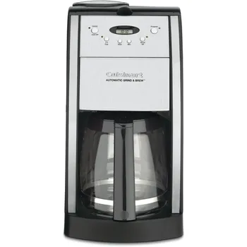 Автоматическая кофеварка DGB-550BKP1 для измельчения и заваривания, стеклянная на 12 чашек, черная