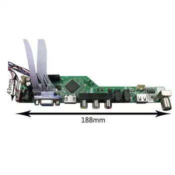 Плата контроллера ЖК-дисплея HD MI VGA AV USB для 12,1-дюймового 1280Х800 LTN121AT09 LCD